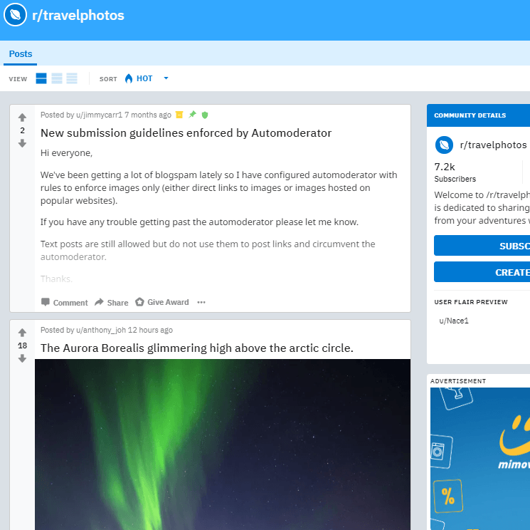 rtravelphotos & 10+ Best Travel Reddits Like