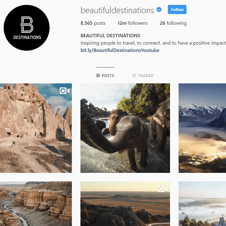 Beautiful Destination & 6+ Instagram Travel Blogs Like