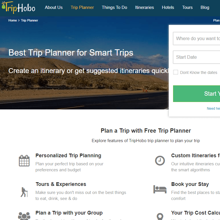 TripHobo & 8+ Trip Planner Sites Like