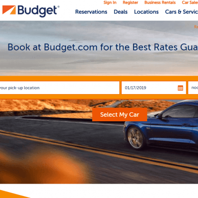 Budget Car Rental - travelsites.iobudget