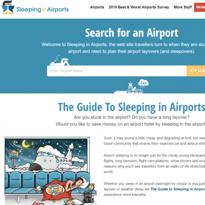 Sleeping in Airports - sleepinginairports.net