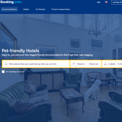 Booking.com Pet Friendly Hotels - travelsites.iobooking