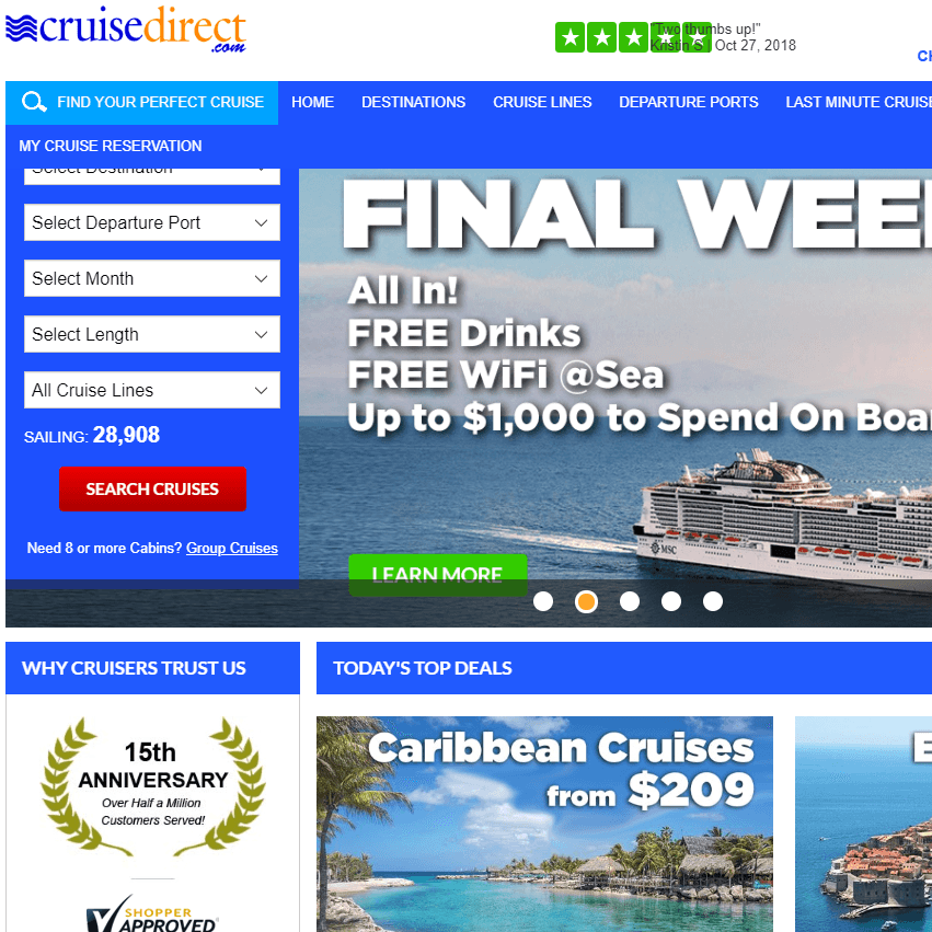 booking cruise deals
