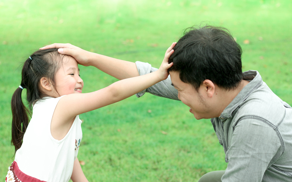 Touching someone’s head