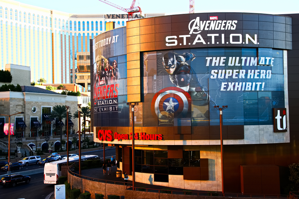 Marvel Avengers Station in Las Vegas