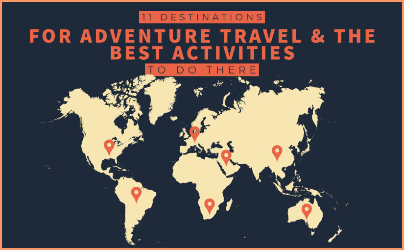 Destinations around the world for adventure travel