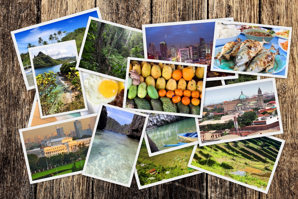 Philippines photo stack - travel place landmark photo collage