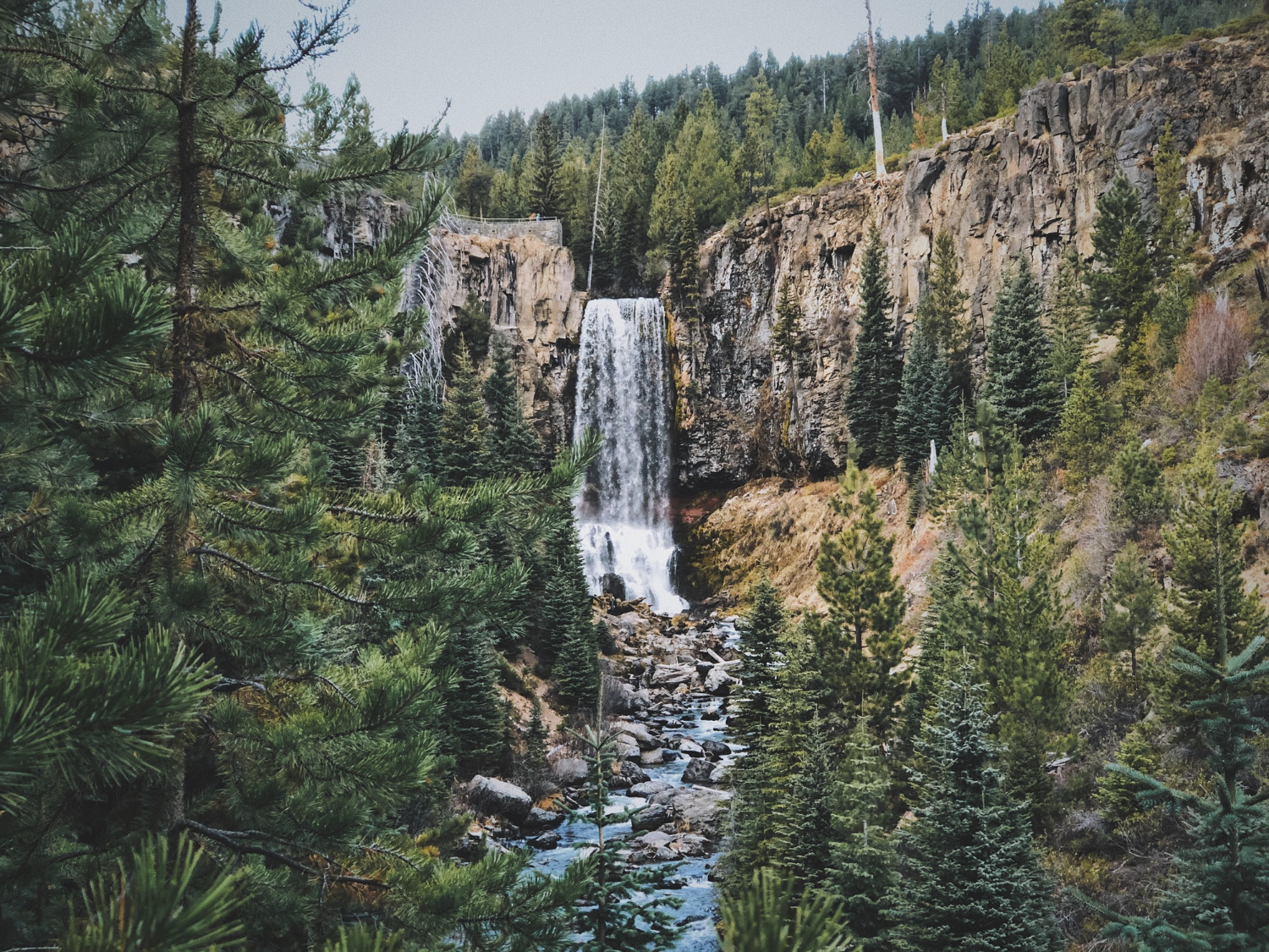 Tumalo Falls waterfall in Oregon, USA