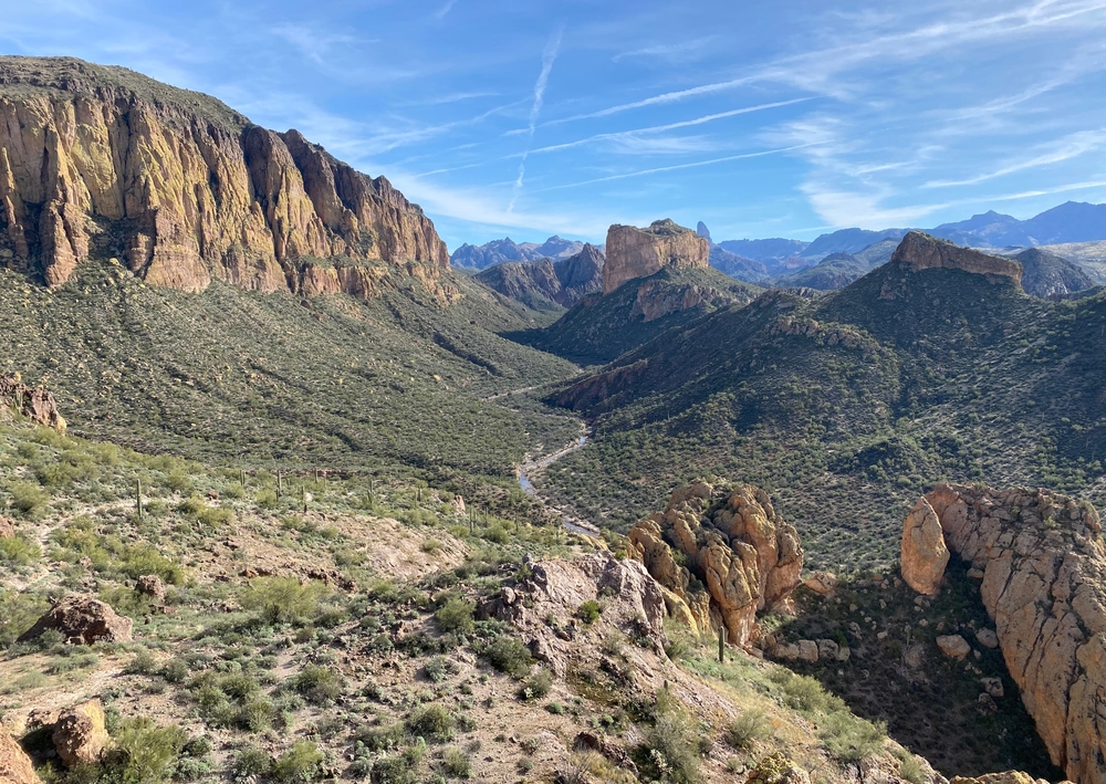 Boulder Canyon View in Superstition Mountains