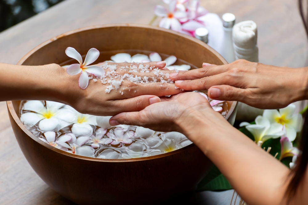 Spa treatment and product for female feet and hand spa, Thailand