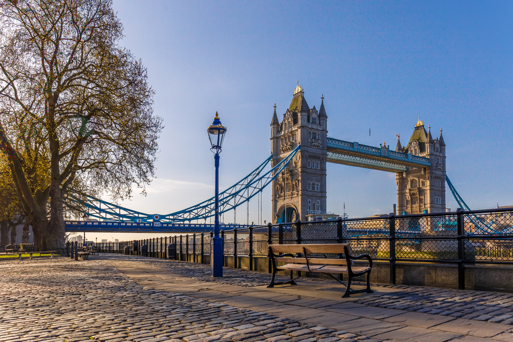 London City in spring