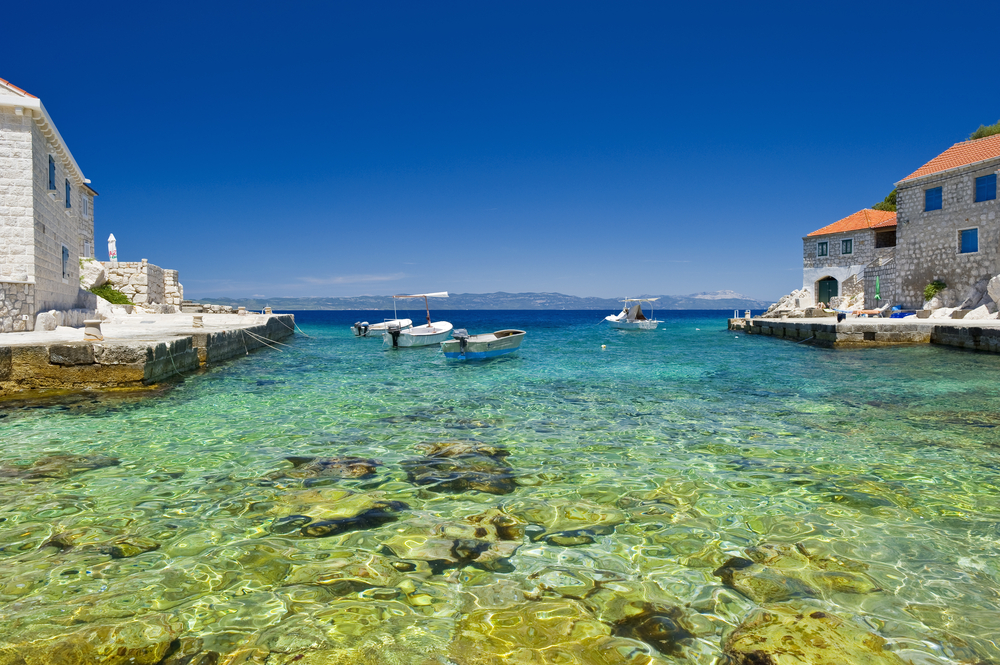 Charming bay at Lastovo Island, Croatia.