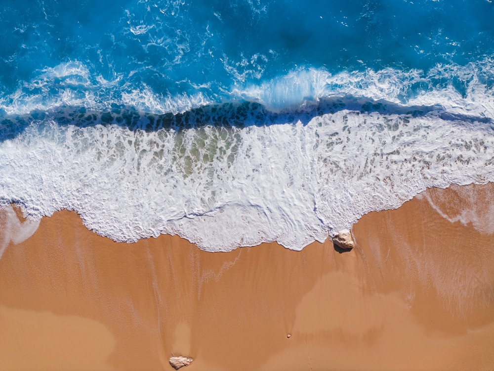 Turquoise Sea in the Kaputas Beach (Kaputaş Plajı) Drone Photo, Kalkan Kas, Antalya Turkiye (Turkey)