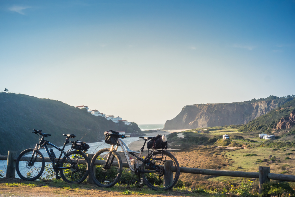 Bicycle tour at Odeceixe, Portugal.