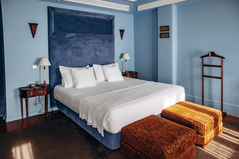 Room in the vintage guesthouse Casa Antiga in central Porto, Portugal