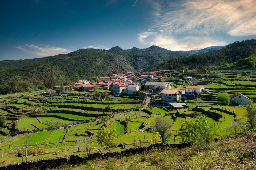 Rural village of Ermida in the Peneda Geres National Park, Portugal.