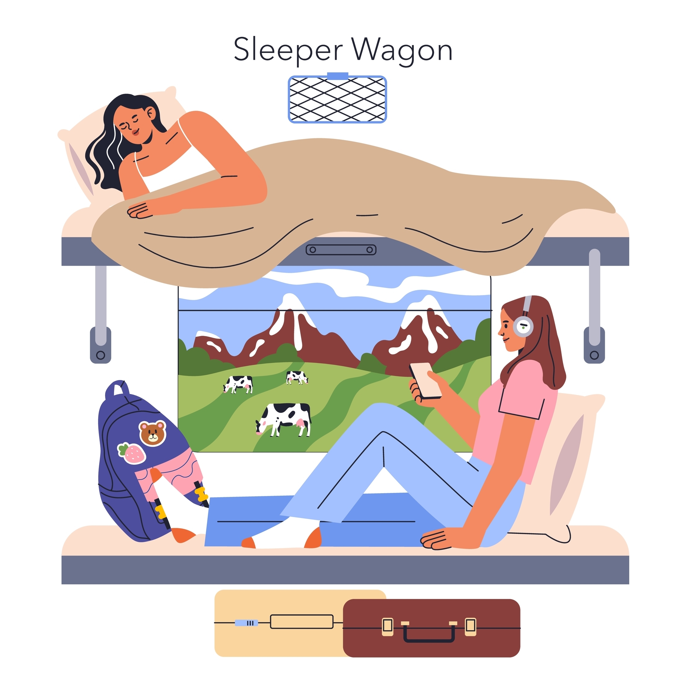Traveling by train offers unique experiences, especially in a sleeper wagon. 
