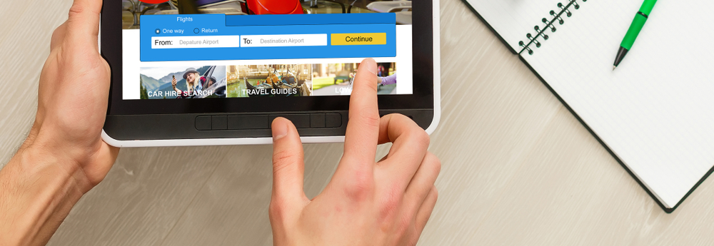 Air Ticket Flight Booking Concept