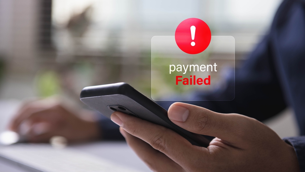Payment Failed Notification on Smartphone