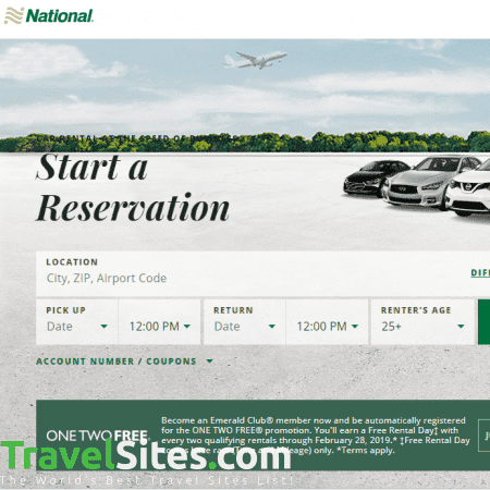 National Car Rental - travelsites.ionationalcar