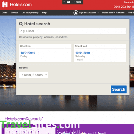 Hotels.com - travelsites.iohotels