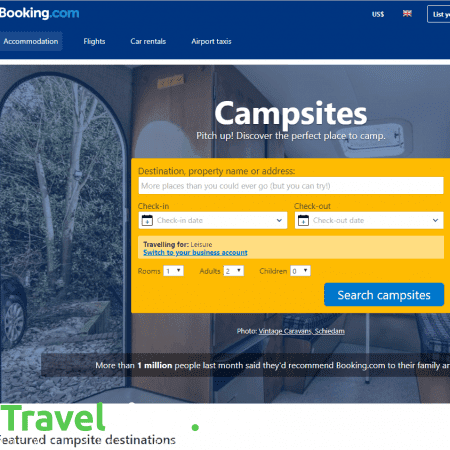 Booking.com Camping - travelsites.iobooking